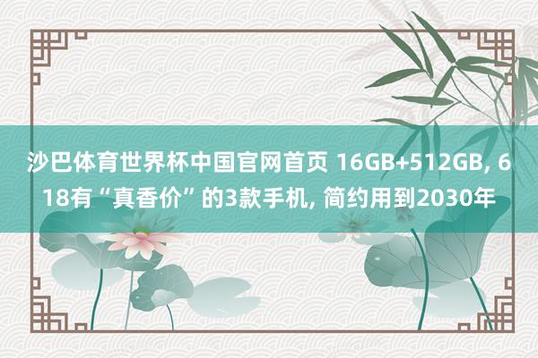 沙巴体育世界杯中国官网首页 16GB+512GB， 618有“真香价”的3款手机， 简约用到2030年